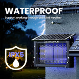 ZETAWALE Solar Bug Zapper Outdoor Mosquitos Zapper Solar Powered Bug Zapper Outdoor Camping Fly Control for 4000 sq.ft Waterproof Fly Killer Solar Mosquito Zapper for Garden Lawn and Back Yard (20W)