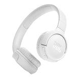 Wireless On-Ear Headphones, Up to 57H Battery Life and Speed Charge, Lightweight, Comfortable and Foldable Design (White) JBL