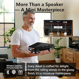 AONOX Cybertruck Bluetooth Speaker for Car, Mini Wireless Speaker with LED Lights, FM Radio, USB/TF Card, TWS Stereo, for Dad, Car Lover Gift from Daughter or Son