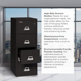 FireKing Fireproof Vertical File Cabinet (4 Letter Sized Drawers, Impact Resistant, Waterproof