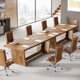 Tribesigns 14-16 People Conference Table, 12 FT Large Rectangular Meeting