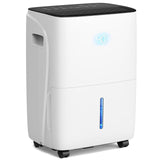 KISSAIR 150 Pint Dehumidifier for Basement and Home, Covers up to 6,500 Sq. Ft Rooms, High-Efficiency Compressor Dehumidifier with Drain Hose and 2.11 Gallons Water Tank, Auto Shut-Off, 24HR Timer