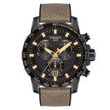 Tissot Mens Supersport Chrono 316L Stainless Steel case with Black PVD Coating Swiss Quartz Watch