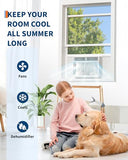 Window Air Conditioner 6,000 BTU with WiFi, Energy Saving Window AC Unit Cools Up to 250 Sq.Ft. with Remote & App Control & Timer, 115V Air Conditioner for Bedroom, Living Room, and Small Room
