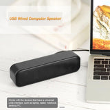 ZSRUIKJN Powered Soundbar Wired Computer Sound Box Desktop Speaker for TV Laptop