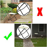 7-Piece Gardening Tool Set – Stainless Steel Tools with Wooden Handles, Folding Stool, and Canvas Tote Bag, Green and White