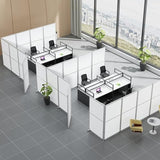 Folding Privacy Screen Panel, Portable Room Divider with Lockable Wheels
