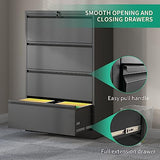 Wide Steel Storage Cabinet Commercial Drawer for Legal/Letter/A4 Size Files Assembly Required