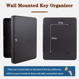 Secure Steel Key Cabinet with 60/80 Hooks, Rounded Corner Design, Easy Installation - Ideal Key Management Solution for Home and Office Organization
