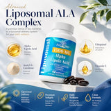 Fogoro Alpha Lipoic Acid 1500 mg-Liposomal ALA Supplement for Cellular Energy Production,Glucose and Lipid Metabolism,Free Radical Scavenger,120 Softgels
