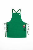 Basics71 Multi-Purpose Chef Apron – Kitchen, Grill & Restaurant Work Apron for Men & Women – Adjustable Fit – Durable Cotton Blend – Designed for All-Day Performance (Esmerald Green)