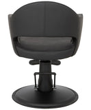 Buy-Rite Cleo Salon Chair for Professional Salons & Barbershops, Vinyl Upholstery, Seamless Seat for Easy Cleaning, Premium Comfort, Heavy-Duty Frame, Round Base, YLG-376-STD