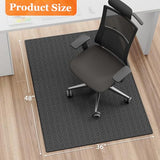 KMAT Office Chair Mat, 36x48in Heavy Duty Hardwood/Tile Floor Protector, Black