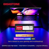 DDR4 RAM Laptop Only】 GIGASTONE 32GB Kit (2x16GB) DDR4 3200MHz (2933MHz or 2666MHz) PC4-25600 (PC4-23400