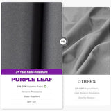 PURPLE LEAF 9' X 12' Right-left Tilt Patio Umbrella with Base Outdoor Cantilever Swivel Rectangle Umbrella Offset Umbrella, Light Grey