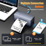 Thermal Shipping Label Printer, Wireless 4×6 Label Maker for Small Business, Compatible with iPhone, Andorid