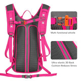 LARIPOP 18L Hydration Backpack with 2L BPA-Free Leak-Proof Water Bladder, Lightweight Breathable Reflective Daypack for Hiking Cycling MTB Trail Running Camping Men Women