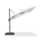 PURPLE LEAF Outdoor Umbrella 8' x 8' Square Premium Sun Protection White