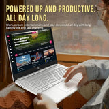 HP Stream 14" HD BrightView Laptop, Intel Processor N150, 16GB RAM, 416GB Storage (128GB eMMC + 288GB Docking Station Set
