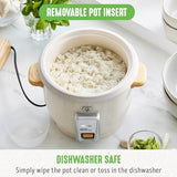 6-Cup Rice Cooker Steamer, PFAS Free Removable Ceramic Nonstick Pot | Auto Presets GreenLife