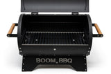 Boom Outdoor BBQ Charcoal Grill, Black Steel, Backyard Barbecue Cooking