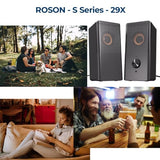 Stereo 2.0 USB Powered 3.5mm Aux Multimedia Speakers for Laptop/Desktop/Tablets/Phone
