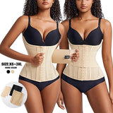 MISTHIN Waist Cincher Shaperwear for Womem Full Body Women Double Belt Wrap Corset Trainer Tummy Control Shaper (Black, X-Small)
