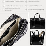 Time Resistance Leather Laptop Briefcase - Full Grain Leather Computer Bag for Men