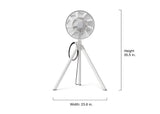 BALMUDA NatureWind Studio 35.5 in Standing Fan | 9 dB Quiet Operation | 5 Air Speeds Including Jet Mode | 150° Oscillation | Patented Dual-Blade Natural Airflow | Made in Japan | White