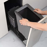 Under Sink Pull-Out Trash Can Kit - 60L Kitchen Recycling Bin with Soft-Close Slides, Space-Saving Waste Container for Cabinet Organization & Easy Access