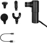 DABEDE Mini Massage Gun, Deep Tissue Massage, Percussion Fascia Massager with 4 Massage Heads, 4 Speeds