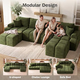 Vipbear 152" Oversized Modular Sectional Sofa, Boneless Couch for Living Room