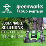 Greenworks 48V (2 x 24V) 17" Brushless Cordless Lawn Mower + 24V Drill / Driver, (2) 4.0Ah USB Batteries (USB Hub)