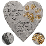 OBSI Dog Memorial Gifts for Loss of Dog Sympathy Gift - Rainbow Bridge Dog Memorial Stone for Remembrance Dog Passing Away Sympathy Gifts - Thoughtful Pet Loss Gifts - Gray