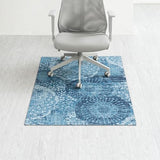 Anji Mountain Rug'd Office Chair Mat for Carpet & Hardwood Floor - Jacquard Woven, Anti-Slip Backing, Low Pile