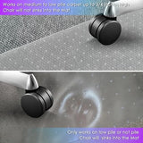 Easy Rolling Hard Mat for Office Chair on Carpets, Anti-Slip Carpet Protector Mat Clear