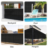 Fence Privacy Screen Outdoor Mesh Fencing Covers Screen Fence Wind Block with Grommets for Patio Garden