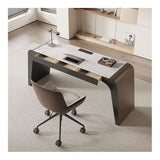 zhongxlla Standing Desk, Minimalist Solid Wood Desk - Light Luxury PC Table for Home Office
