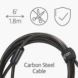 Slim N17 2.0 Combination Laptop Lock for Wedge-Shaped Slot Dell Laptops