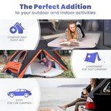 Hazli Matrix AirCell 4 Inch Memory Foam Camping Mattress Pad - Roll Up Mattress for Adults - Portable Cot Sleeping Pad for Camping - Floor Mat or Bed Roll - Twin XL 80’’ X 40’’ X 4’’- Grey