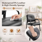 Office Reception Guest Chair Set of 6, Waiting Room Chair, Desk Chair No Wheels