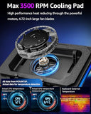 RGB Laptop Cooling Pad for 13-19 Inch, Max 3500RPM Gaming Laptop Cooler