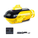 GoolRC Mini Remote Control Submarine, RC Submarine 4-Channel Remote Control Boat Forward/Diving, Backward/Surfacing, Left Turn, Right Turn Yellow