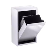 This Pull Out Trash Can Cabinet, Stainless Steel Built-in Garbage Bin for Bathroom and Kitchen Storage in Apartments and Modern Homes