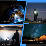 FORTO Compact Rechargeable Spotlight with Adjustable Focus,Long Running Handheld Spot Light with Foldable Stand,LED Spot Lights Outdoor for Boating Hunting Camping Hiking
