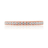 Oseew Lab Grown Diamond Wedding Band For womens Stackable Bands and Wedding Rings Eternity Band Ring for women (rose gold)