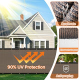5ftx50ft Fence Privacy Screen Heavy Duty 170 GSM Windscreen & Dustproof Fabric Privacy Screen