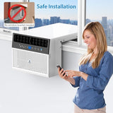 GarveeLife 6000 BTU U-Shaped Window Air Conditioner – 3-in-1 Quiet AC Unit, WiFi App Control, 6 Modes, 3 Fan Speeds, Energy Efficient Cooling for Up to 350 Sq.Ft, Bedroom, Office – With WiFi