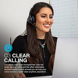 JLab Go Work Wireless Headsets with Microphone, 45+ Playtime PC Bluetooth Headset and Multipoint Connect to Laptop