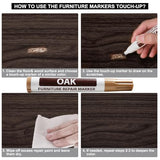 Laminate Wood Floor Repair Kit, Wax Melting Tool with Display (Gray)